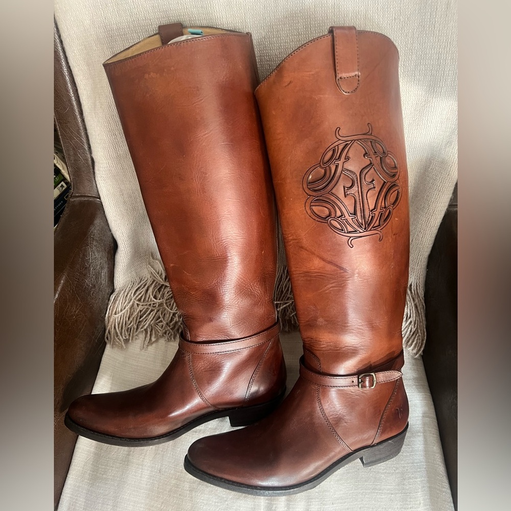 Frye Vintage Lindsay Monogram Tall Boots